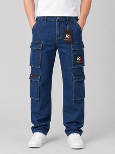 Pantalon Cargo Jogger pour Hommes – Vente en Gros, Personnalisé, 100% Coton Toile Légère, Décontracté, Uni, OEM, Poches Respirantes, Long - Product Image 1