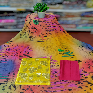 Superbe Tissu Voile Somalien Traditionnel Tendance et Modeste, Jacquard Imprimé à Motifs Floraux, 100% Coton, Idéal pour Mariage - Product Image 1