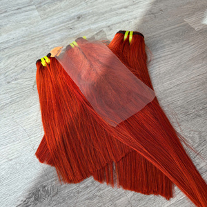 Cabello Virgen Marrón Miel para Lace Front, Largo, HD, Doble Trama, Paquetes Vietnamitas, 250% de Densidad, Opciones Multicolor Rojizo - Product Image 2