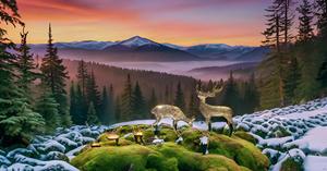 Decoración rústica para cabaña, par ecológico, estatuas de renos Art Deco, figuritas de animales del bosque de latón para decoración de cabina de Navidad - Product Image 2