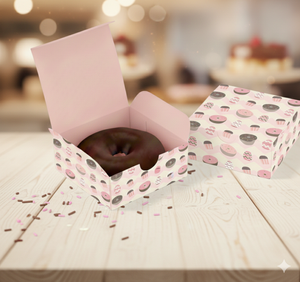 Boîtes en papier écologiques personnalisées avec impression offset et pelliculage brillant pour sushis, cupcakes et biscuits - Product Image 4