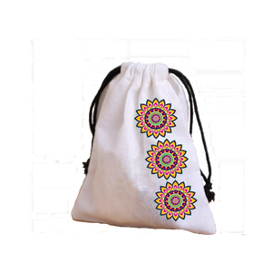 Sac à provisions à cordon en coton de haute qualité avec un bon prix d'impression fabriqué au Bengale occidental en Inde - Product Image 1