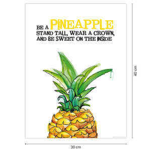 Impresión Artística de Piña en Estilo Moderno, Decoración de Pared en Papel - Product Image 3