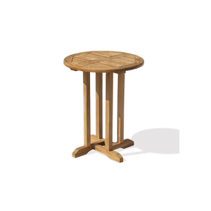 โต๊ะไม้สักทรงกลมปรับแต่งได้ทันสมัยโต๊ะกาแฟไม้กลางแจ้งสำหรับห้องนั่งเล่นโต๊ะในครัวบาร์เฟอร์นิเจอร์สวน - Product Image 5