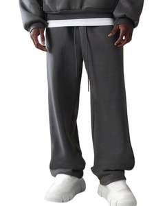 <b>Mens</b> Graphite <b>Grey</b> Fleece Hoodie And Relaxed Fit Jogger Tracksuit Set Winter Casual Pullover Hooded <b>Sweatshirt</b> Pants Streetwear - Product Image 5
