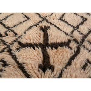 พรมขนสัตว์ถักมือสีเบจและสีน้ำตาลลายเรขาคณิตสำหรับห้องนั่งเล่นและรถยนต์ ขนาด 9x12 รุ่น Pae-4621 - Product Image 3