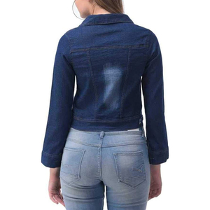 Chaquetas vaqueras cortas multicolores de alta calidad para mujer, chaqueta vaquera informal de manga larga, chaqueta vaquera transpirable para mujer - Product Image 2