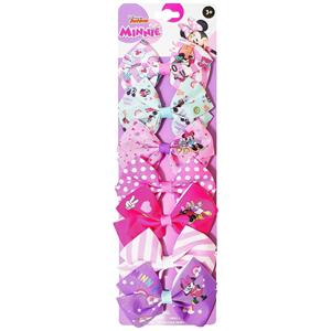 PRÊT À LA VENTE H.E.R. Accessoires Licenciés Originaux Minnie Mouse : Lot de 7 Nœuds et Accessoires Cheveux Minnie, 4 Pouces - Product Image 1