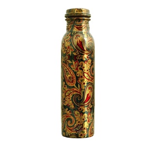 Hammered Copper <b>Water</b> <b>Bottle</b> Handcrafted Direct Drinking Travel Purpose Leak Proof <b>Gym</b> Decorative <b>Bottle</b> - Product Image 5