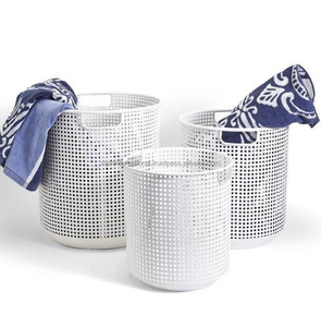 ถังขยะตาข่ายลวดโลหะทรงกลมสำหรับห้องครัวถังขยะเศษกระดาษสีดำถังขยะตาข่ายสำหรับใช้ในสำนักงาน - Product Image 2