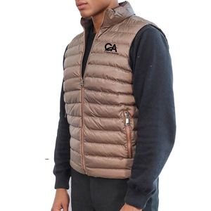 Profesional fabrica chaquetas sin mangas de invierno para hombres productos más vendidos cortavientos chaleco acolchado grueso para hombre servicio OEM - Product Image 4
