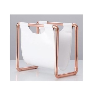 Revistero de mesa negro de metal para vajilla y libros de suelo y soporte de revistas para libros y archivos también para escritorio - Product Image 6