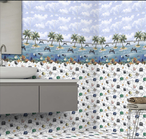 Carreaux de mur en céramique de style moderne, concept poisson, 250x375 mm, meilleure qualité, brillant, numérique, imperméable, faible porosité, carreaux de salle de bain de qualité supérieure - Product Image 6