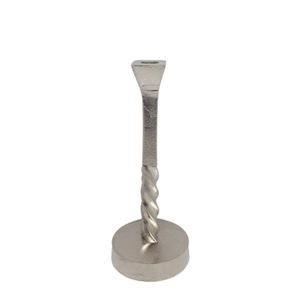 Bougeoir en métal, support de pilier, couleur argent, bougeoir de petite taille pour la maison, le mariage et la décoration de table - Product Image 3