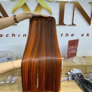 Extensions de cheveux 100 humains, lot de mèches de cheveux humains, bruts, indien, naturel, vendeur DHL, Style haut, couleur ondulée, Double poids, matériel soyeux - Product Image 5