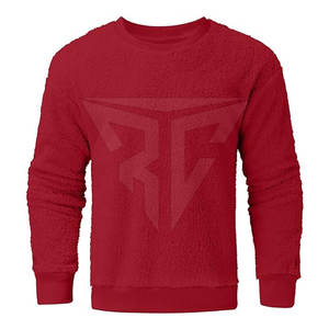 Sudadera Sherpa de algodón 100% de color personalizado para hombre, nuevo diseño informal, ropa de moda de invierno, talla grande, patrón sólido - Product Image 3