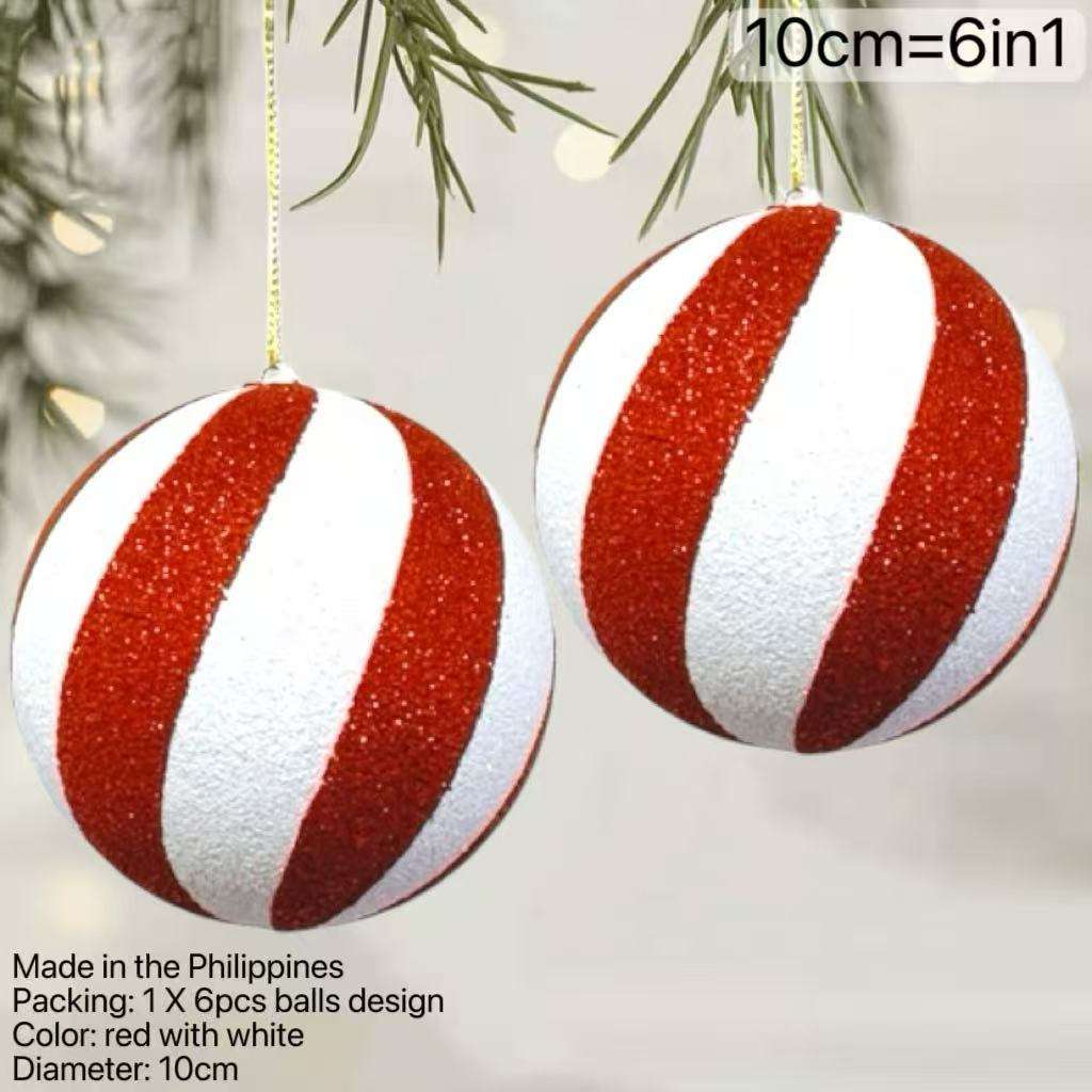 สีแดงขาว/10ซม