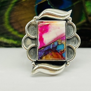 Hermoso anillo de Dalia de Plata de Ley 925, anillo de bodas de diseñador hecho a mano con forma ovalada para regalo de fiesta de mujer - Product Image 5