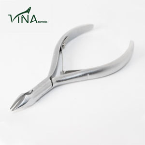 Pince à ongles longue durée Vina VNN-666-GC lame tranchante grise en acier au carbone durable pour manucure coupe-ongles et doigts - Product Image 1