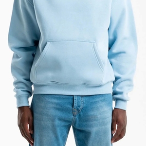 Sweat à capuche personnalisé unisexe avec fermeture éclair pour hommes 500GSM coton éponge français surdimensionné pour sweats à capuche vierges brodés avec impression bouffante - Product Image 5