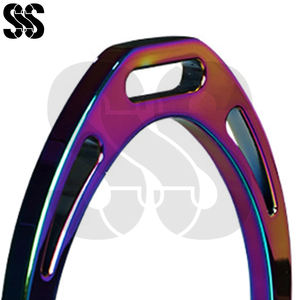 Estribos Ecuestres de Aleación de Aluminio Anodizado con Base Ancha Antideslizante SHER SONS SPORTS, Soporte para Pies, Accesorios para Sillas de Montar - Product Image 3