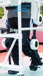 Exoesqueleto Motorizado de Rehabilitación de Tobillo, Dispositivo de Asistencia para Caminar de Fibra de Carbono para Entrenamiento de Rehabilitación de Trastornos de Movimiento del Tobillo - Product Image 4