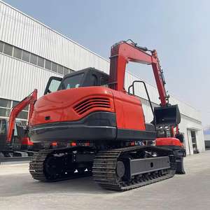 Excavatrice sur chenilles économique de 8 tonnes avec moteur Yanmar, pompe et engrenages, pour la construction et l'agriculture, grande cabine - Product Image 2