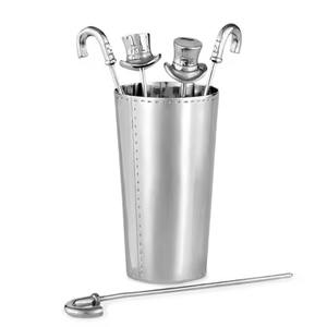 Metal <b>Cocktail</b> Picks <b>Set</b> with Holder Reusable Stainless Steel Drink Skewers for Bar Home Party Decoration Tools - Product Image 4