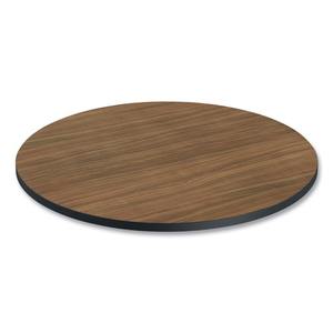 Alera ALETTRD36EW 35.5 In. Espresso/<b>Walnut</b> Round Reversible Melamine <b>Table</b> Top Contemporary Design - Product Image 2