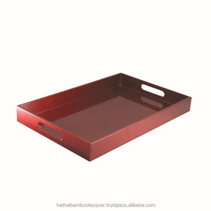 Bandeja de perlas madre de laca Hathai ecológica de lujo, bandeja de servicio de madera Natural de tamaño personalizado para comida, hogar competitivo - Product Image 4