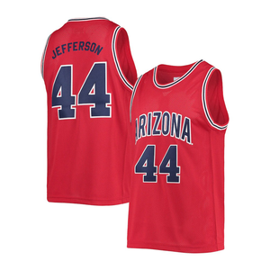 Camisetas de Baloncesto para Hombre, Poliéster/Algodón, Sublimación, Bordado 3D, Impresión Personalizada con Nombres y Logotipos del Equipo, Cuello en V, Manga Corta - Product Image 6
