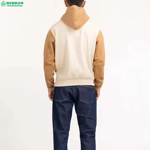 Vente en gros de sweats à capuche thermiques vintage personnalisés, épais, vierges, en molleton 360 g/m² / French Terry, 100 % coton, écologiques, effet délavé soleil - Product Image 2