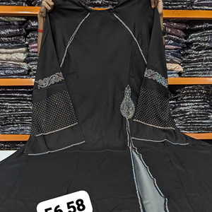 ชุดอาบายาปักด้วยมือสำหรับผู้หญิงเสื้อผ้ามุสลิมแบบดั้งเดิมและเครื่องประดับ - Product Image 1