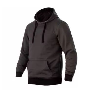 Sweat-shirts à capuche en gros personnalisés pour hommes, 100% coton, molleton, vêtements décontractés, respirants, uni, teinture unie, coupe régulière, hiver - Product Image 3