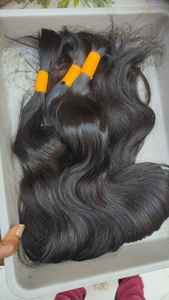 ผมชาวอินเดียแท้ที่ยังไม่ผ่านการทำ100% ผมคนจำนวนมากจากอินเดียผมแท้จากเจนไน - Product Image 3