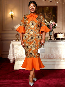 Wholesale Bow African Dresses Plus-Size Friendly & Islamic Style |  Alibaba.com