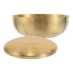 ชามโลหะทองเหลืองตกแต่งลายดอกไม้ สำหรับใช้ในครัวเรือนและโรงแรม - Product Image 6