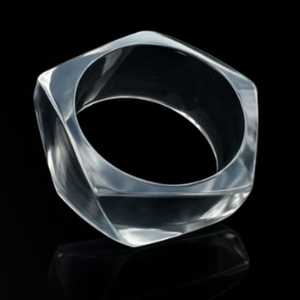 Classic Transparent Resin Women's Bangle All Occasions Lightweight Stylish Durable Fashion Elegant Daily Wear Hand <b>Accessory</b> - Product Image 3