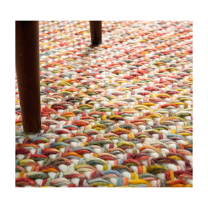 Beauté intemporelle tapis en laine moderne fait à la main laine Design bohème pour décor à la maison d'inspiration vintage lavable - Product Image 1