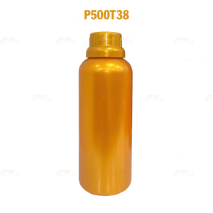 Colección de botellas de plástico PET 20mL 250mL 500mL 1000mL con efecto metálico Botella de plástico metálico dorado OEM ODM Hecho en Vietnam - Product Image 6