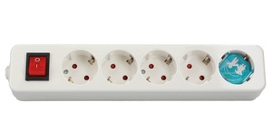 Enchufe múltiple inalámbrico Mega Series de 5 tomas con interruptor (GSC 0800228) - Product Image 1