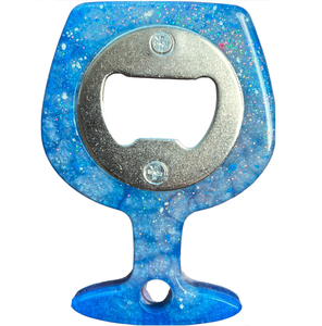 Abridor de resina artesanal, abridor de botellas decorativo de resina y metal de calidad, logotipo personalizado, regalo promocional - Product Image 2