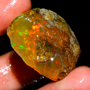 Pierre précieuse brute d'opale éthiopienne, pierre précieuse en vrac, opale de feu multiple, opale éthiopienne brute, pierre précieuse d'opale naturelle, 47.5 Cts. R-83 - Product Image 3