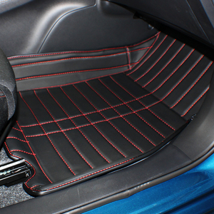 Tapis de sol de voiture anti-dérapant imperméable de qualité supérieure EKRauto ensemble complet en cuir <span class=keywords><strong>Tesla</strong></span> modèle S 10mm d'épaisseur 3 pièces affaires - Product Image 4