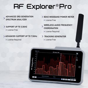 Analizador RF Original Nuevo RF Venue RF Explorer Pro, de 15MHz a 3.3/6/7.5GHz, con Escaneo Preciso - Product Image 3