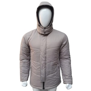 Chaqueta acolchada a prueba de viento con logotipo personalizado OEM para hombre, chaqueta acolchada con capucha desmontable, características a prueba de viento para el invierno - Product Image 4