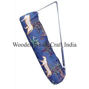 Bolsas de Yoga de Algodón Hechas a Mano con Correas para el Hombro, Reciclables, Plegables, Fáciles de Transportar, Diseño de Logotipo Personalizado, Unisex Casual - Product Image 3