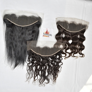 Extensiones de Cabello Humano Natural de 13x4, Color Natural, Onda Profunda, Cabello Indio Procesado, Sin Color, Doble Trama a Máquina, Tejido al por Mayor - Product Image 5