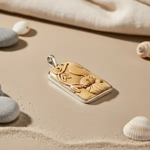 Colgante de León Cubano Plateado, Joyería Religiosa Única Tallada en Oro Rosa con Diamantes, Chapado en Rodio, Amuleto de Regalo - Product Image 1