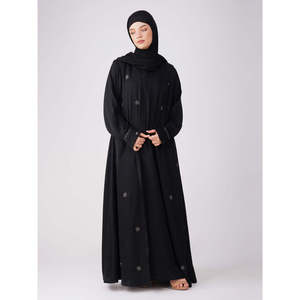 Ensemble Abaya en crêpe Azizah Handwork - Product Image 1
